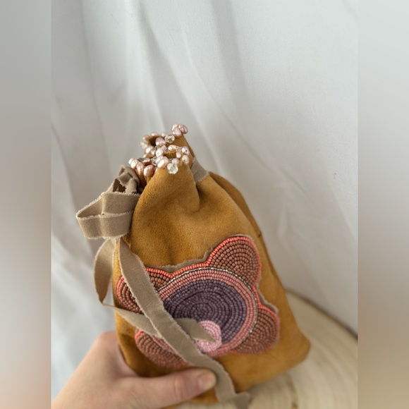 HANDMADE Smoked Animal Hide TAROT Bag - Picture 2 of 5